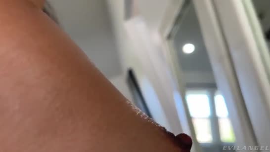 Симпотную Mina Luxx прут большим членом перед зеркалом №2