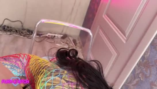Нимфоманка Purple Bitch быстро променяла мужа на крепкого любовника №2